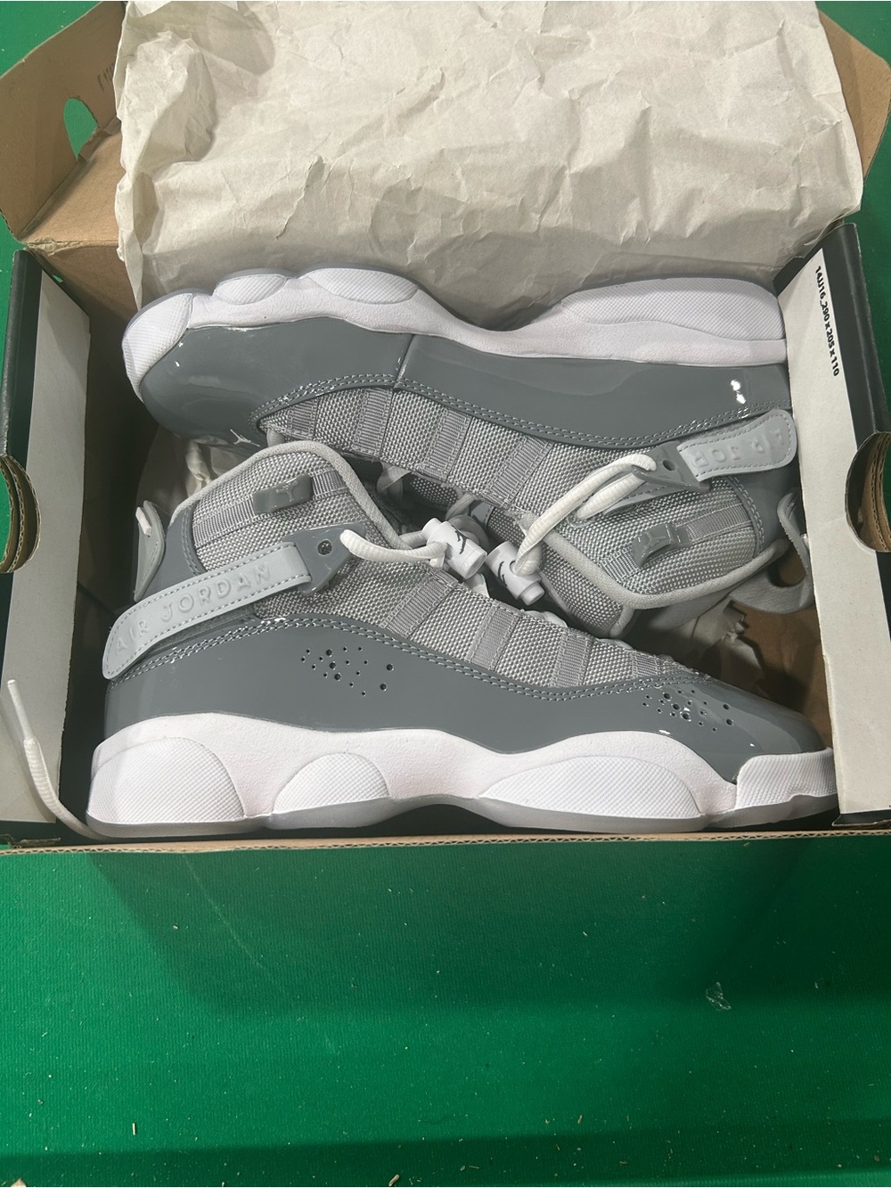 Jordan Kids' Basketball Sneakers in Grey and White